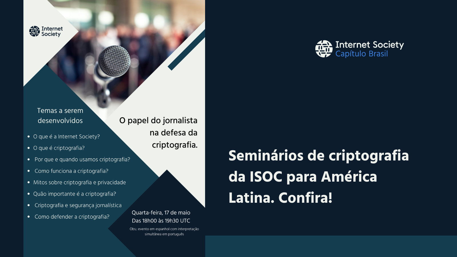 Seminários de criptografia da ISOC para América Latina